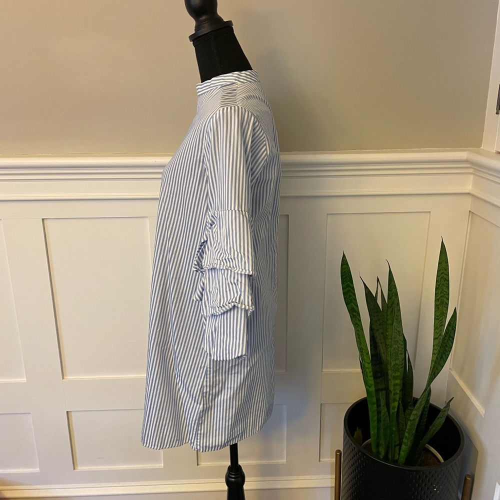 Blue and white stripe Zara dress - Picture 2 of 5